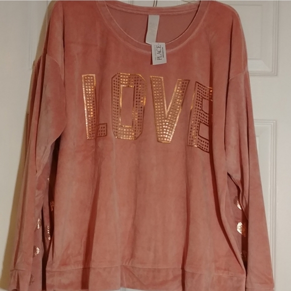 NWT,L, Dusty Pini color set, Velour Fabric "CHILDREN'S PLACE" - Picture 2 of 5